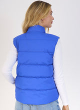 Reversible Mid-Season Down Jacket – Royal/Gold
