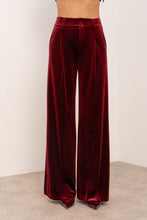 Burgundy Velvet Trousers
