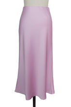 Satin Midi Skirt/Powder Pink