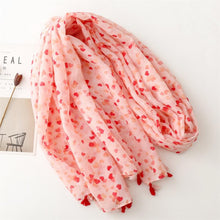 Heart Print Scarf