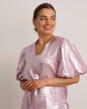 Maise Metallic Pink Top