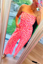 Bandeau Animal Cheesecloth Jumpsuit