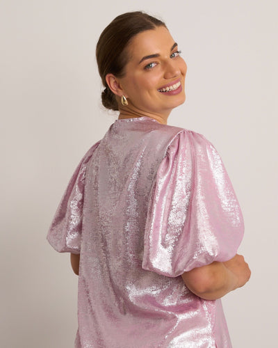Maise Metallic Pink Top
