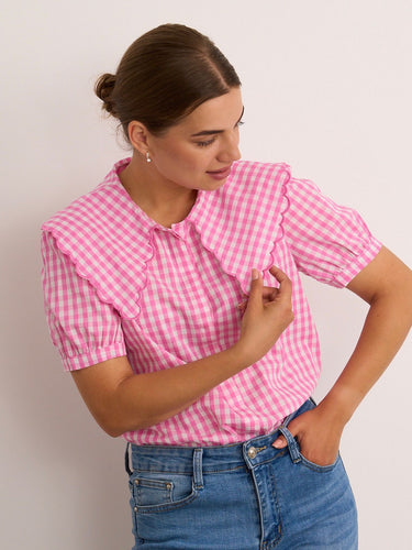 Pink Gingham Shirt