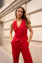 Red Velvet Waistcoat