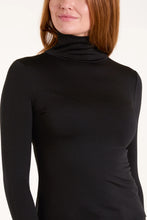 Fleece lined polo neck