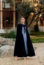 Midnight velvet cape