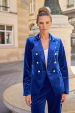 Emily Velvet Suit/Royal Blue