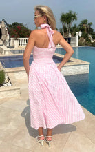 Gingham Check Midi Dress