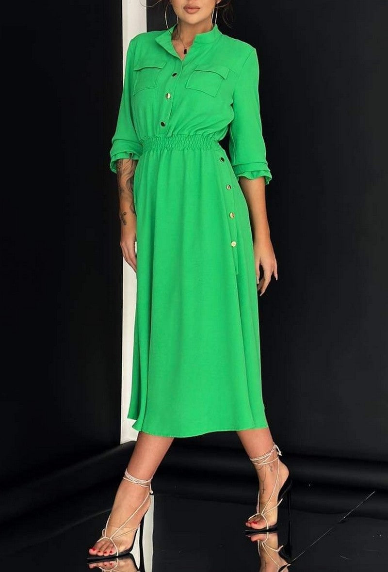 Mia Midi Dress/Green