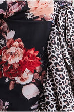 Floral/Leopard Wrap Dress
