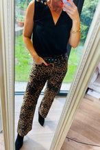 Stretch Leopard Trousers