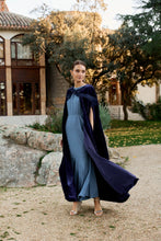 Midnight velvet cape
