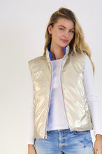 Reversible Mid-Season Down Jacket – Royal/Gold