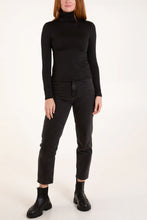 Fleece lined polo neck