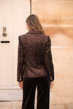 Chocolate Brown Sequin Blazer