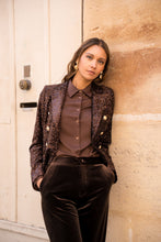 Chocolate Brown Sequin Blazer
