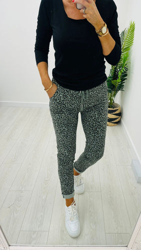 Leopard Joggers/Khaki