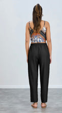 Elasticated Zip Trousers/Black