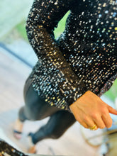 Black Sequin Shirt