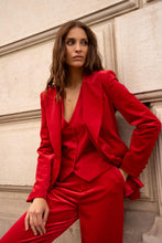 Red Velvet Blazer