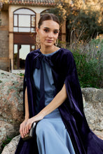 Midnight velvet cape