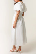 Puff Sleeve Midi Dress