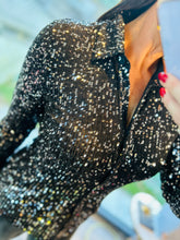 Black Sequin Shirt