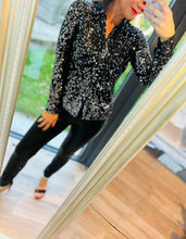 Black Sequin Shirt