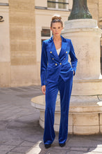 Emily Velvet Suit/Royal Blue