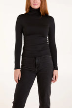 Fleece lined polo neck