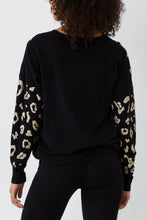 Lurex Leopard Print Jumper