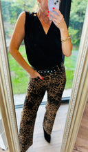 Stretch Leopard Trousers