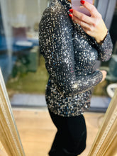 Black Sequin Shirt