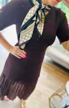 Brown Equestrian Inspired Neck Scarf