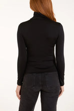 Fleece lined polo neck