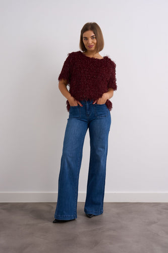 Wide Leg Stretch Jeans