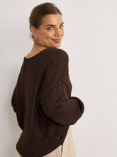 Lurex Cardigan/Chocolate Brown