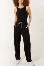 Leopard Side Stripe Drawstring Jogger
