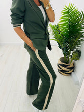 Sports Luxe Trouser Suit/Khaki