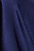 Puff Sleeve One Shoulder Midi Dress/Navy - KC Dresses