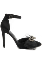 Dimante Bow Shoe/Black - KC Dresses