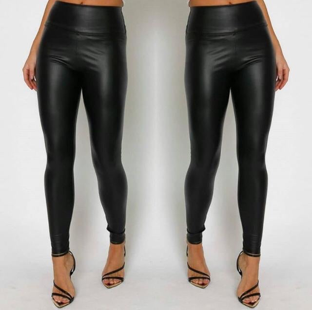 Faux Leather Leggings - KC Dresses
