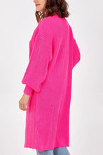 Knitted Long Cardigan/Pink - KC Dresses