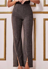 Wide Leg Lurex Trouser/Bronze - KC Dresses