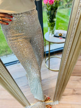 Sequin Trousers/Champagne