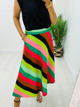 A Line Colour Block Skirt - KC Dresses