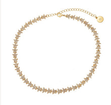 Kate Thornton Gold Sparkling Stars Tennis Necklace - KC Dresses