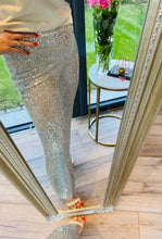 Sequin Trousers/Champagne - KC Dresses