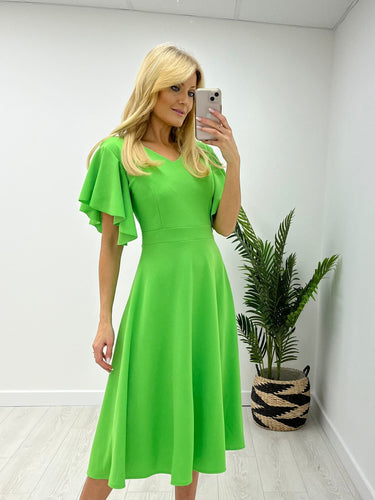 Skater Dress/Lime Green - KC Dresses